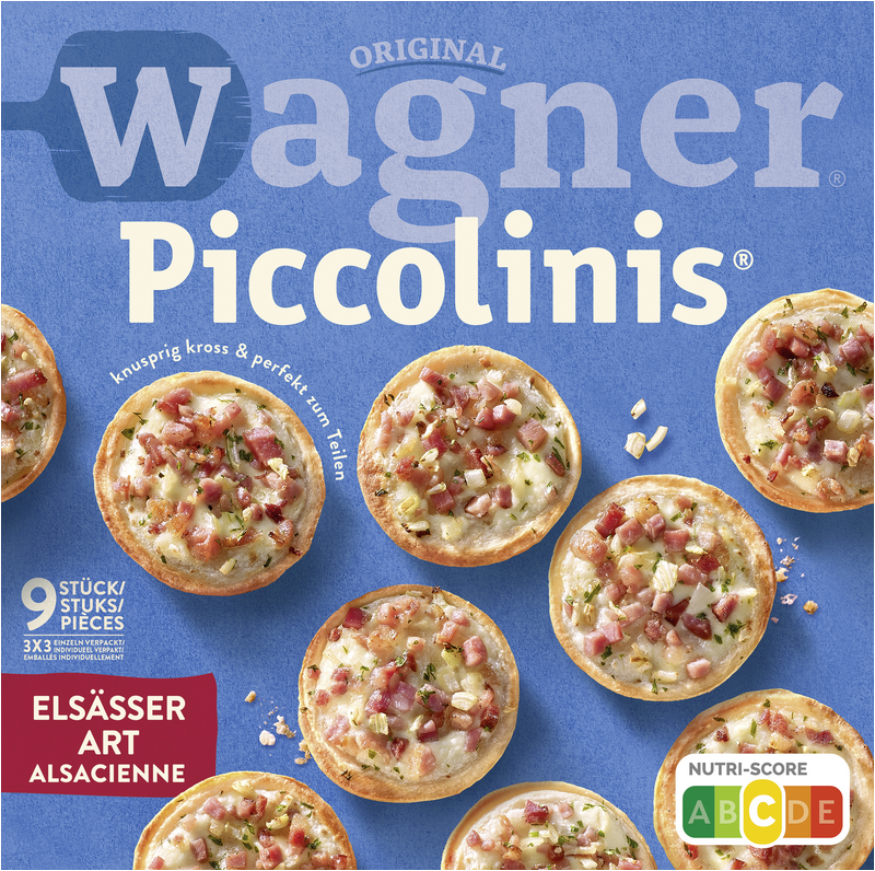 Pizza Wagner Elsässer Piccolinis Original Art