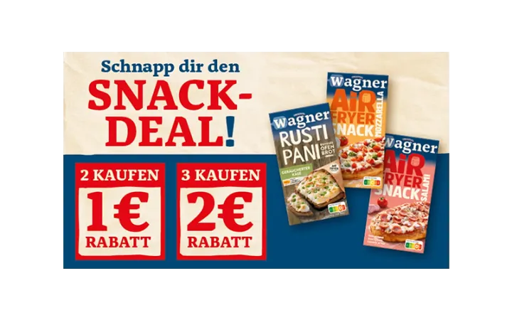 Wagner Snacks Couponing Online Grafik Teaser